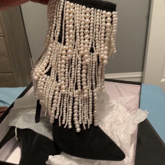 Pearl Suede High heel boots - Picture 2 of 6